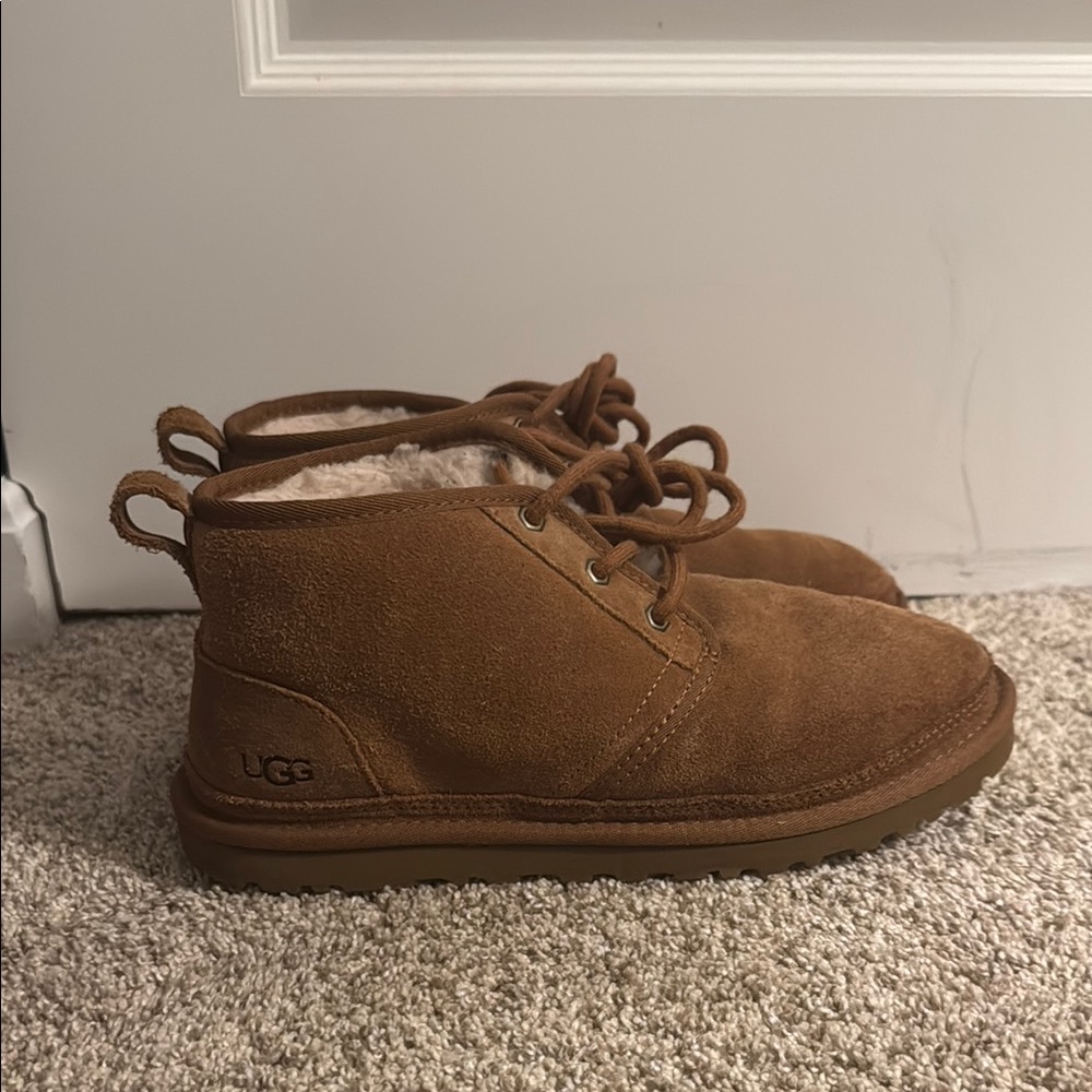 UGG Chestnut Suede Lace-Up Boots men’s